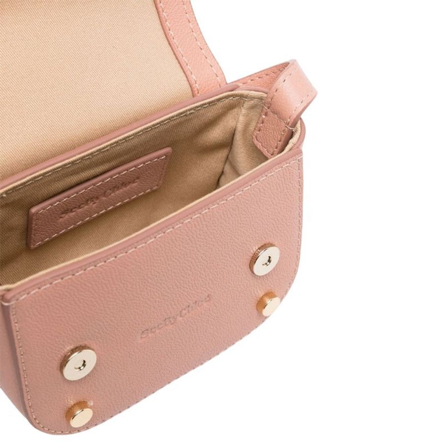 See By Chloe Micro Mara Crossbody Bag for Women in Coffee Pink (CHS23WPB26388-6I3)-3