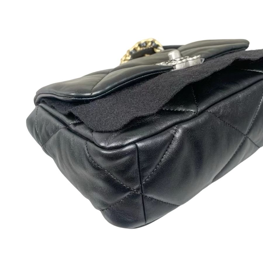 Chanel 19bag small 銀扣-3
