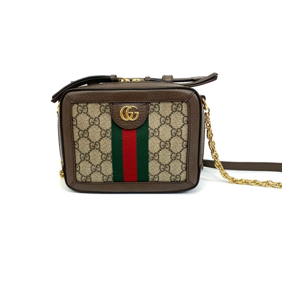 Gucci Pvc Ophidia方形斜背手提箱 約88新-5