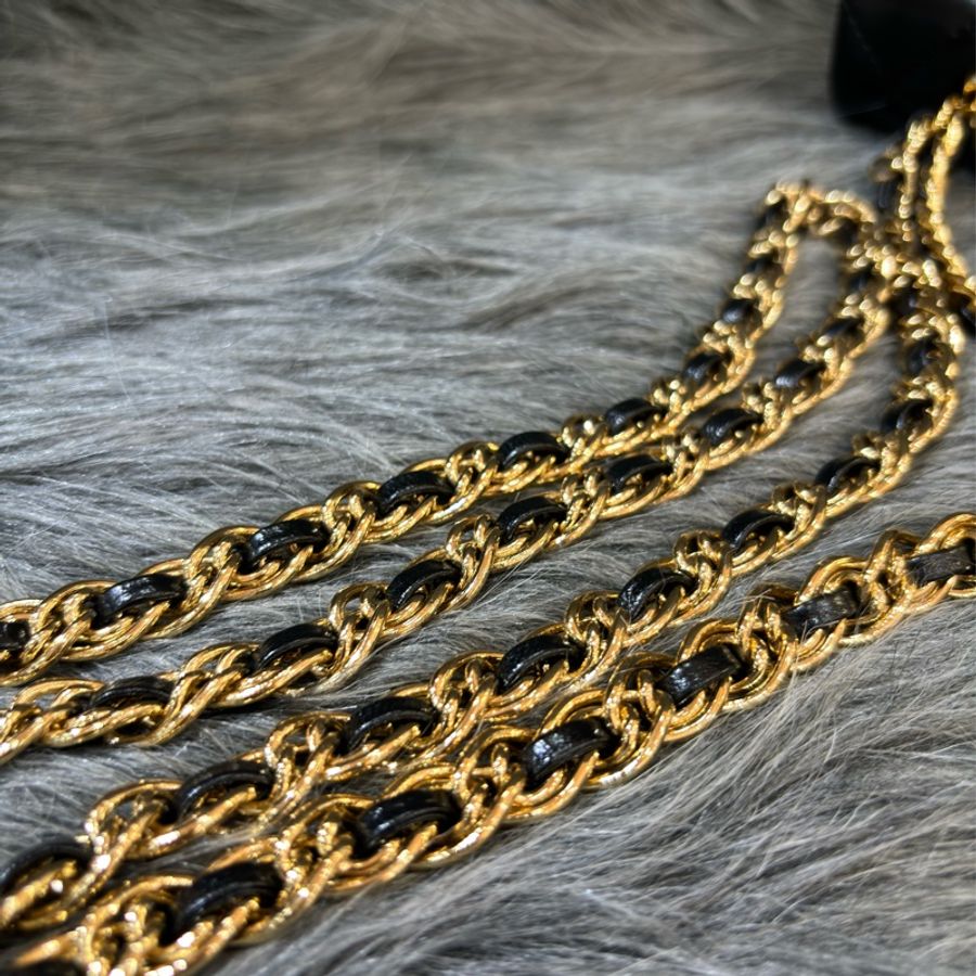 CHANEL AS4023 黑皮 金釦 coco 手提包 handle 斜背包-28