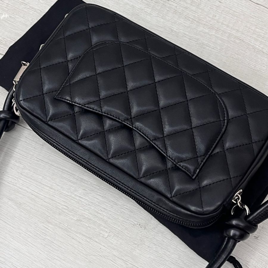 Chanel 香奈兒 康朋包 牛皮腋下包 菱格包-10