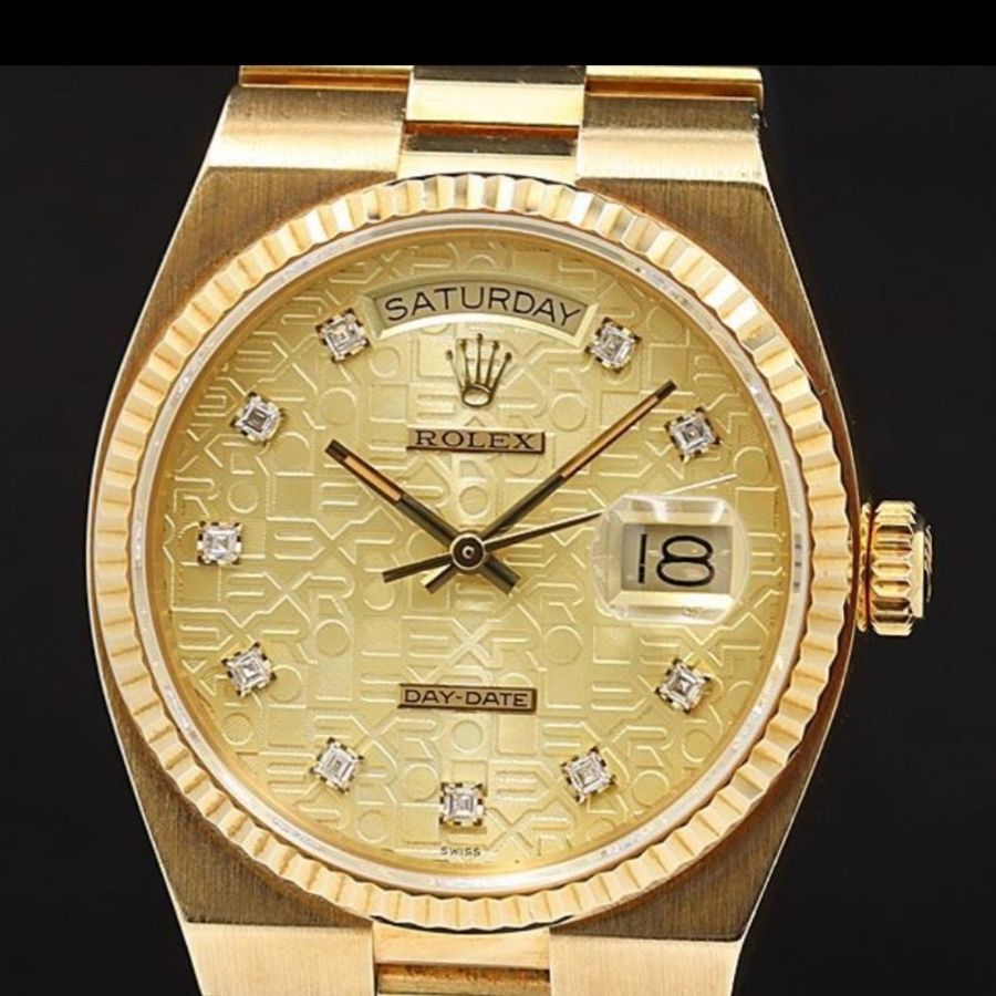 日本親友託售／勞力士ROLEX ／18K金男錶-0