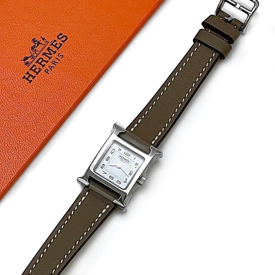 HERMES Heure H腕錶 - 21灰銀-2