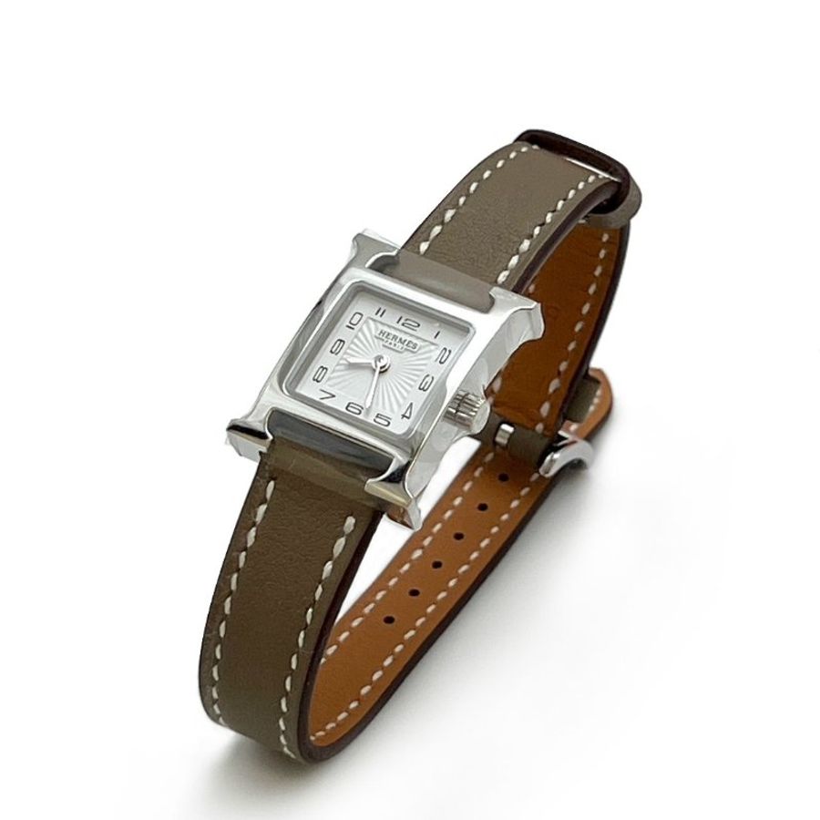 HERMES Heure H腕錶 - 21灰銀-3
