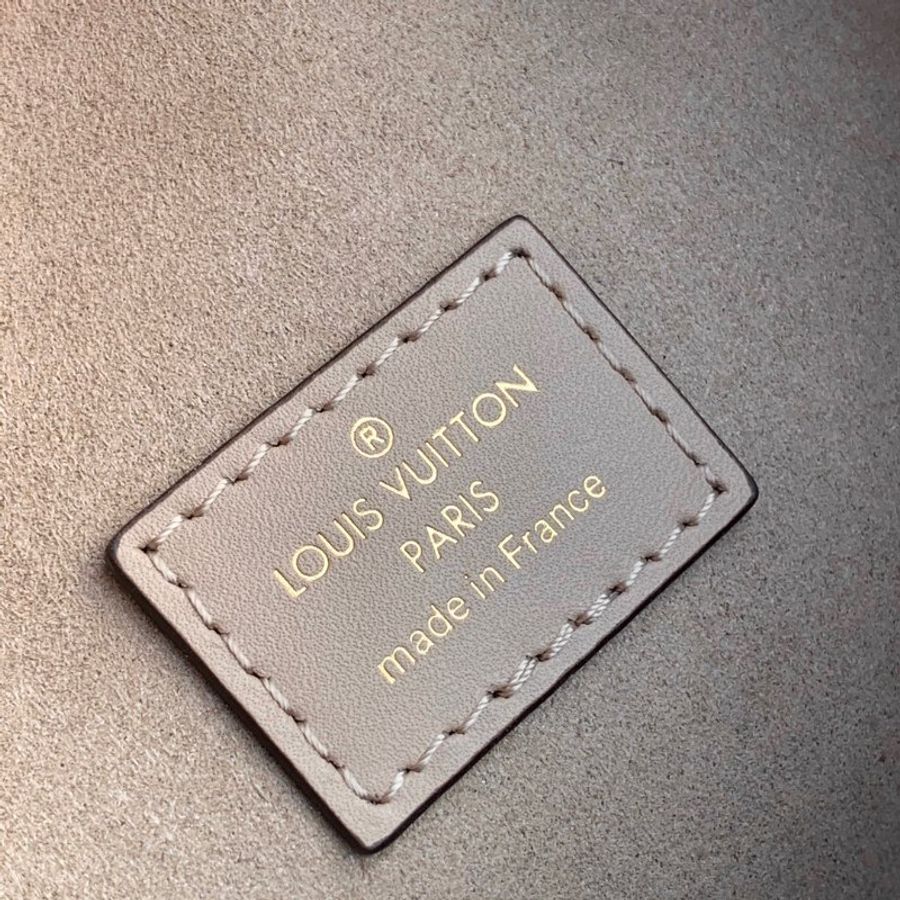 全新 未拆 Louis Vuitton LV路易威登 M45555 Neonoe MM 雙色壓花牛皮束口水桶包(附萬用包/斑鳩灰)-6
