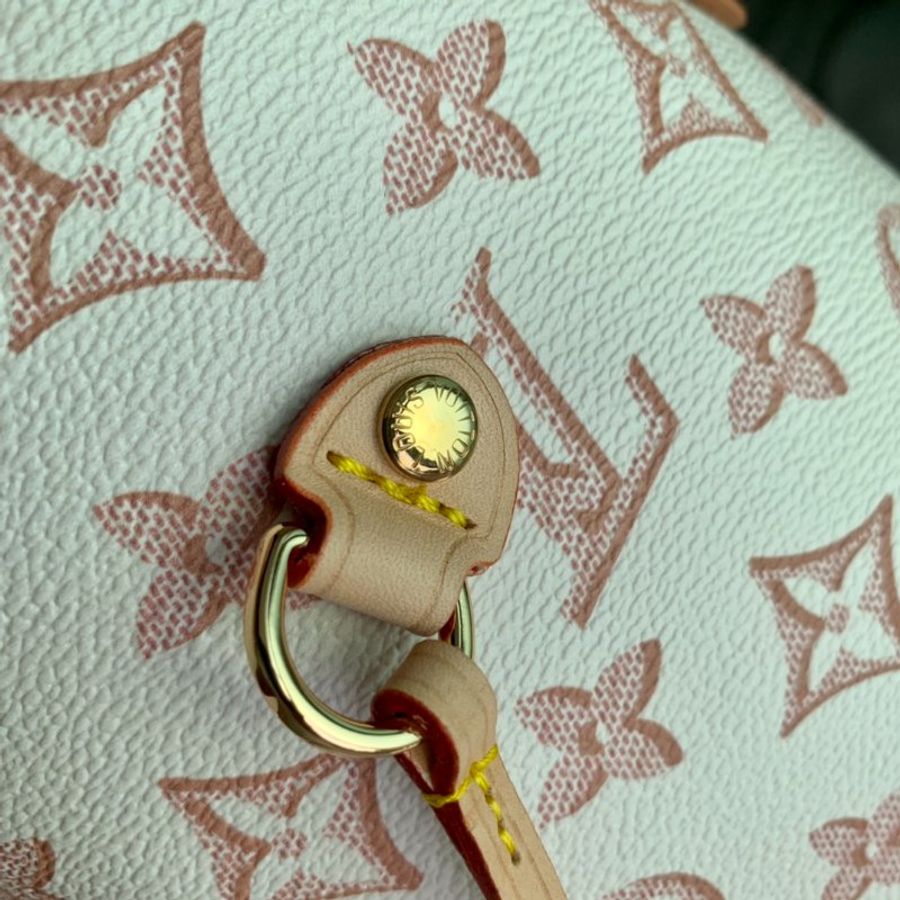 全新 未拆 LV Louis Vuitton路易威登 M20921經典Neverfull MM Monogram花紋牛皮手提/肩背托特包(奶油白色)-5