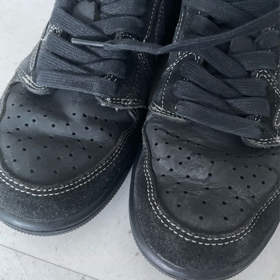 nike x travis scott 倒鉤 黑色 jordan1 low-4
