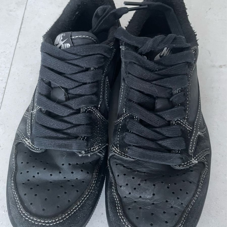 nike x travis scott 倒鉤 黑色 jordan1 low-5