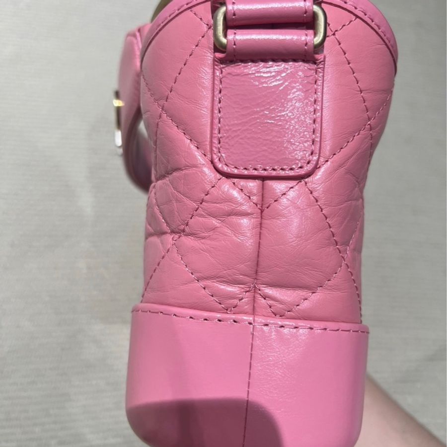 Chanel 玫瑰金流浪包小號💖帶手把💖全網唯一💖限量款-11