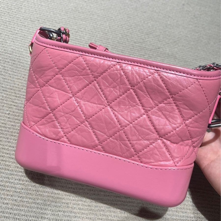 Chanel 玫瑰金流浪包小號💖帶手把💖全網唯一💖限量款-15