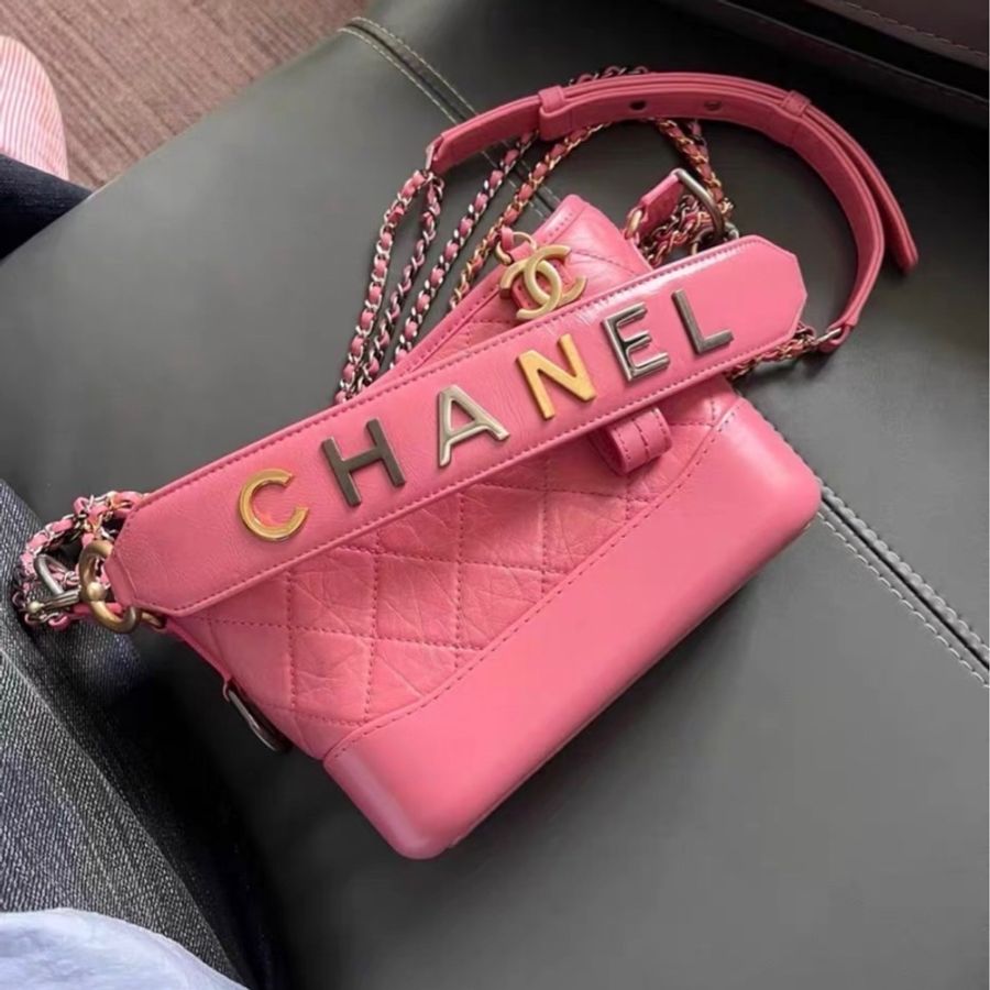 Chanel 玫瑰金流浪包小號💖帶手把💖全網唯一💖限量款-8