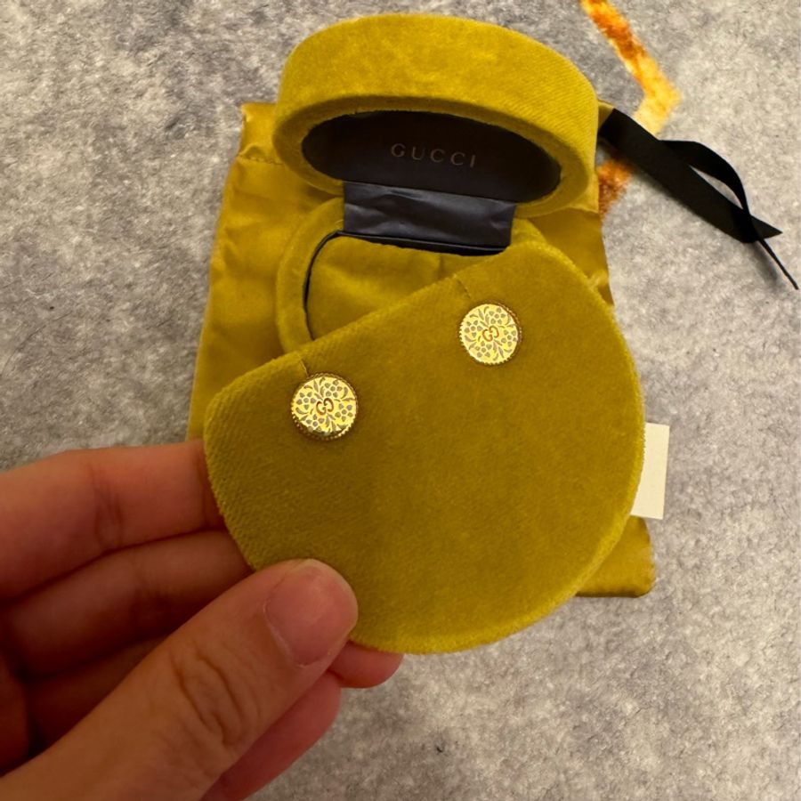 Gucci earring 18k yellow gold K18YG 耳環-0