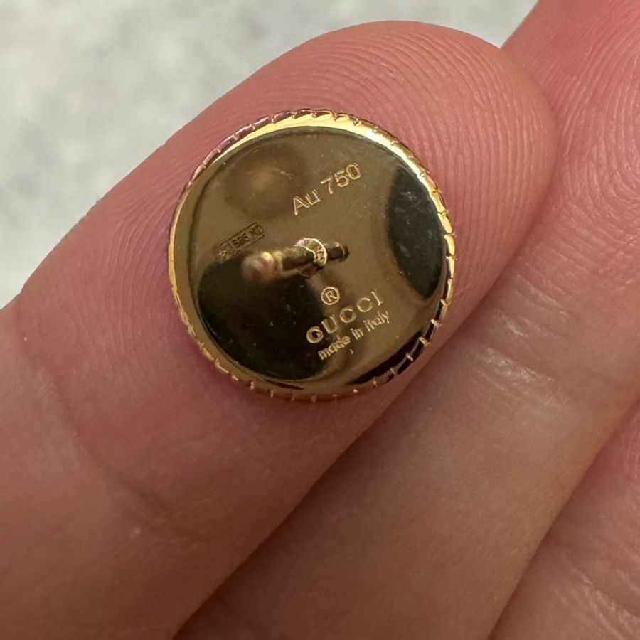 Gucci earring 18k yellow gold K18YG 耳環-8