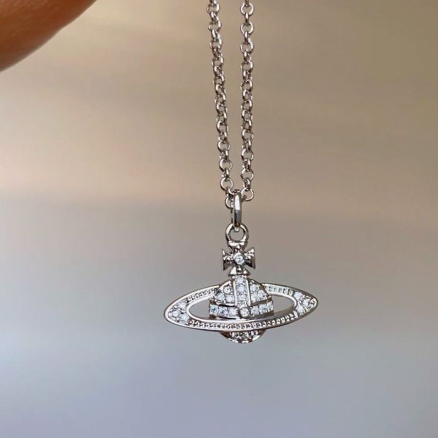 【現貨】西太后 Bas mini 土星項鍊 Vivienne Westwood-0