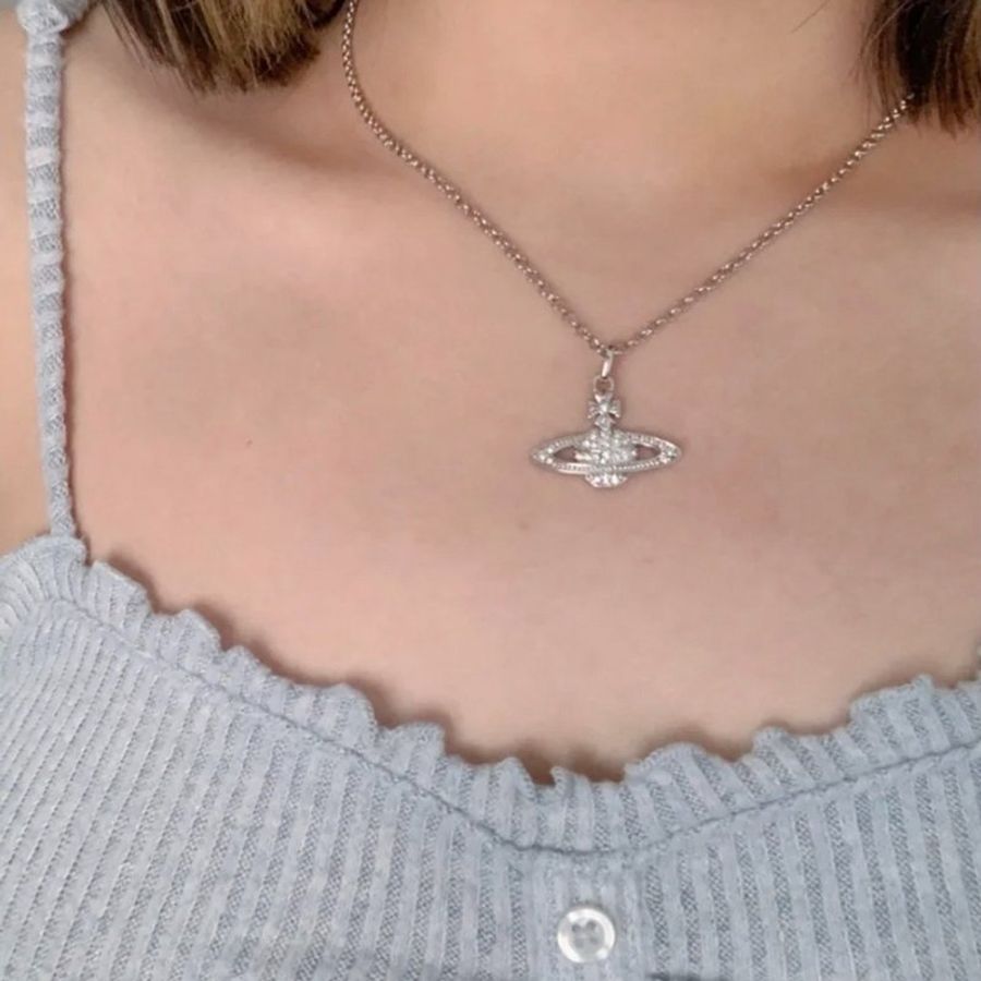 【現貨】西太后 Bas mini 土星項鍊 Vivienne Westwood-2