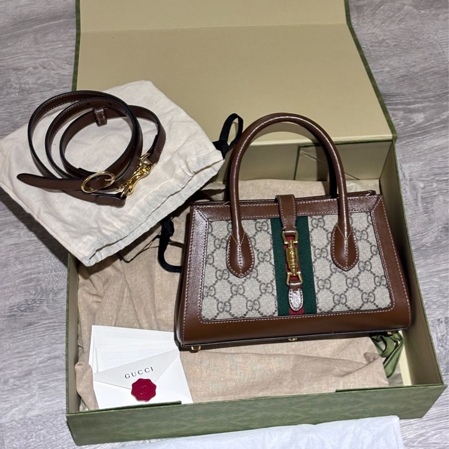 Gucci Jackie1961 小型揹帶托特-0