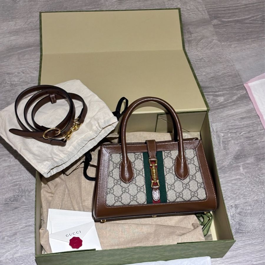 Gucci Jackie1961 小型揹帶托特-5