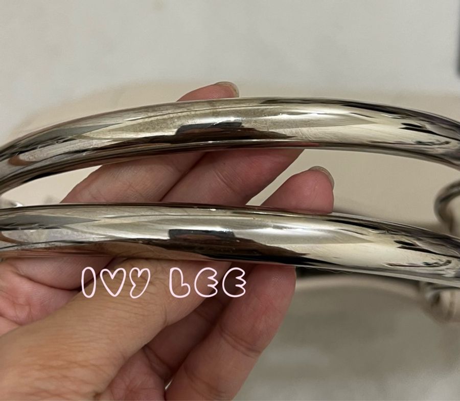 Dior Tooth Bag White Silver Leather 肩背包 手提包 米白色VINTAGE 二手精品-3