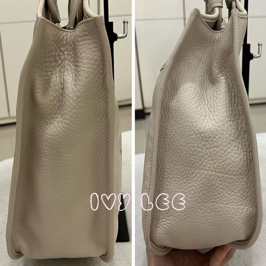 Dior Tooth Bag White Silver Leather 肩背包 手提包 米白色VINTAGE 二手精品-13