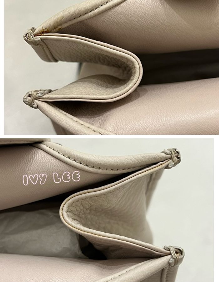 Dior Tooth Bag White Silver Leather 肩背包 手提包 米白色VINTAGE 二手精品-17