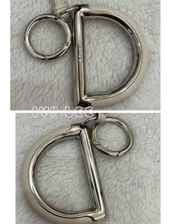 Dior Tooth Bag White Silver Leather 肩背包 手提包 米白色VINTAGE 二手精品-18