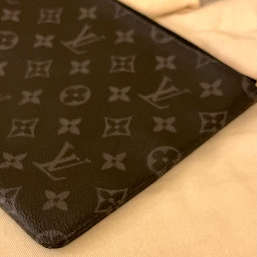 全新正品未使用 LV 黑花X 藤原浩限量手拿包-7