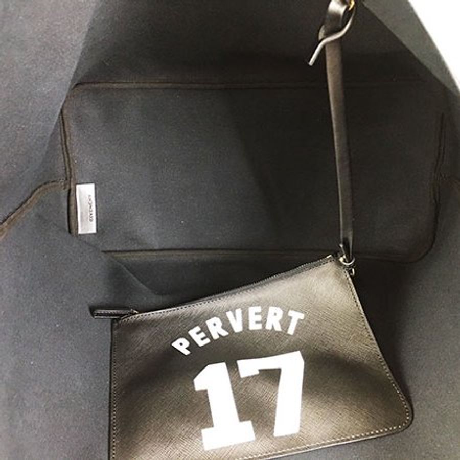 GIVENCHY紀梵希黑色PVC 購物包(附子包)-5