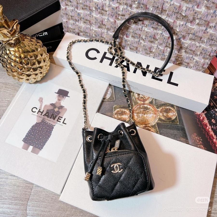 Chanel 22B黑金水桶包🖤近新閒置芯片款🖤-6