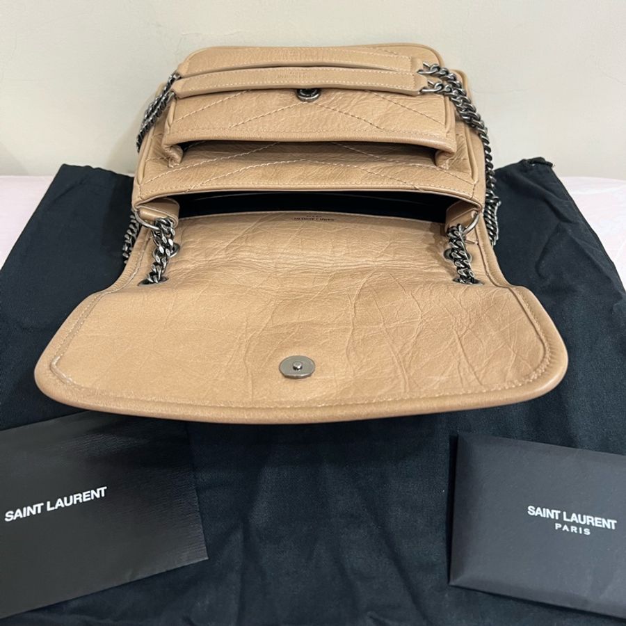 YSL NIKI Baby 奶茶色 新款D扣-3