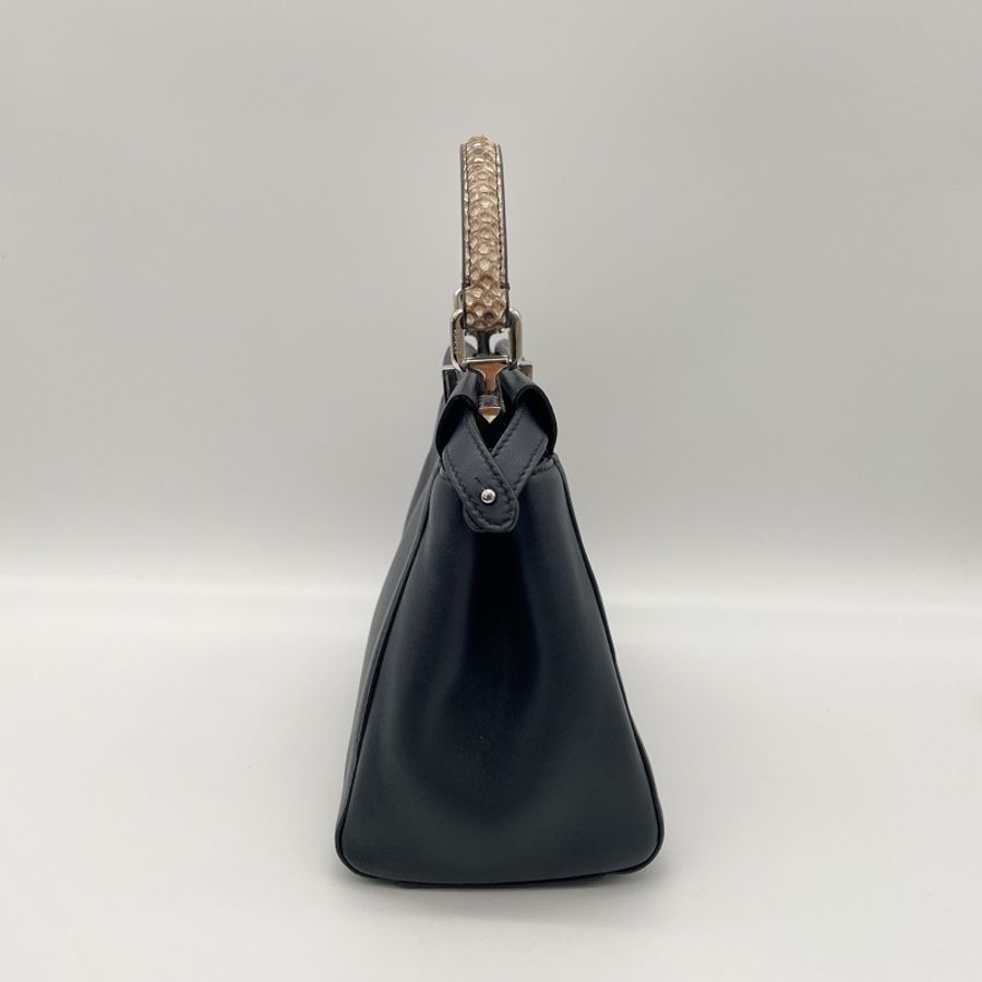 FENDI黑小羊皮x蛇皮PEEKAPOO-小-5