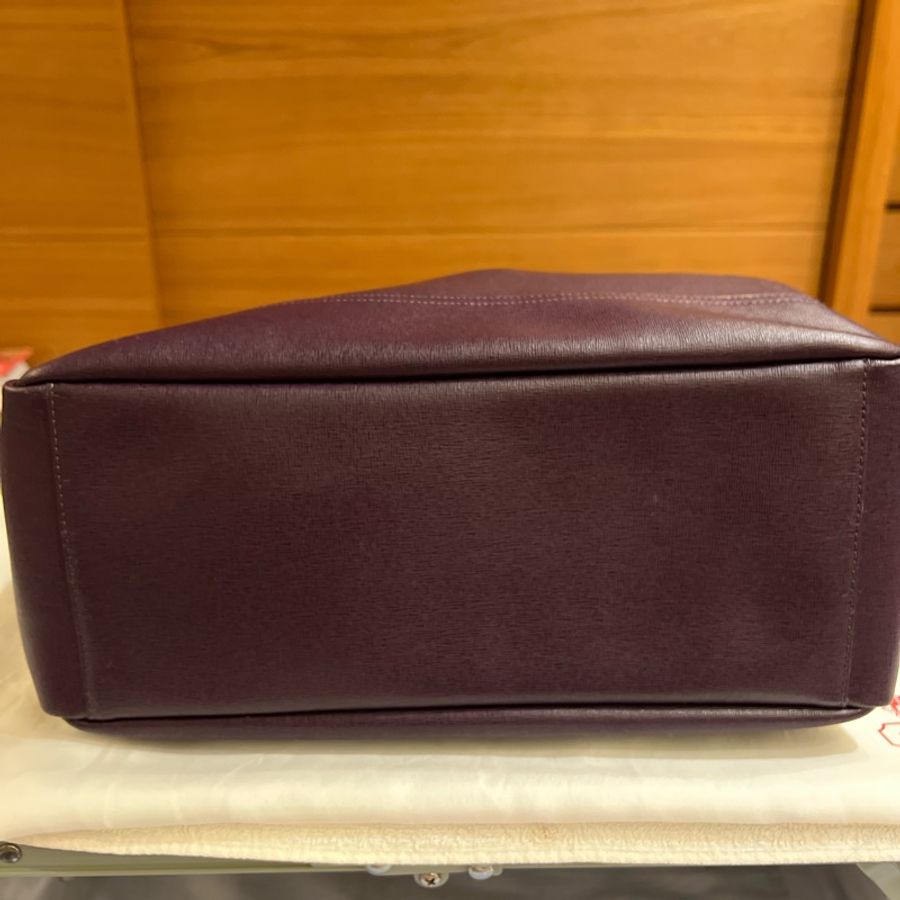 Coach 紫色皮質大托特包-7