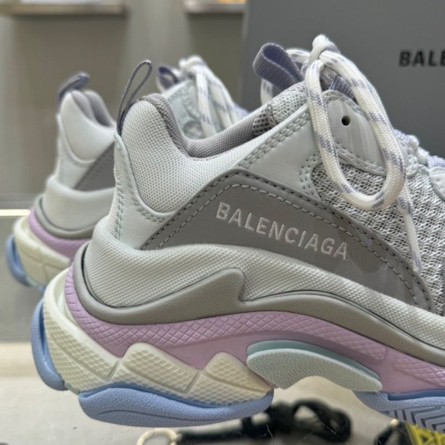 🎁母親節特價🎁Balenciaga 524039 女款 Triple S 老爹運動鞋 馬卡龍配色 EU 35/36/37-2