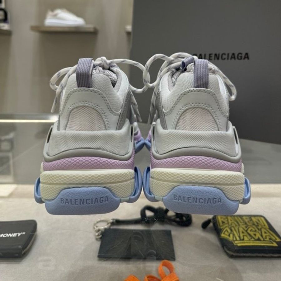 🎁母親節特價🎁Balenciaga 524039 女款 Triple S 老爹運動鞋 馬卡龍配色 EU 35/36/37-6