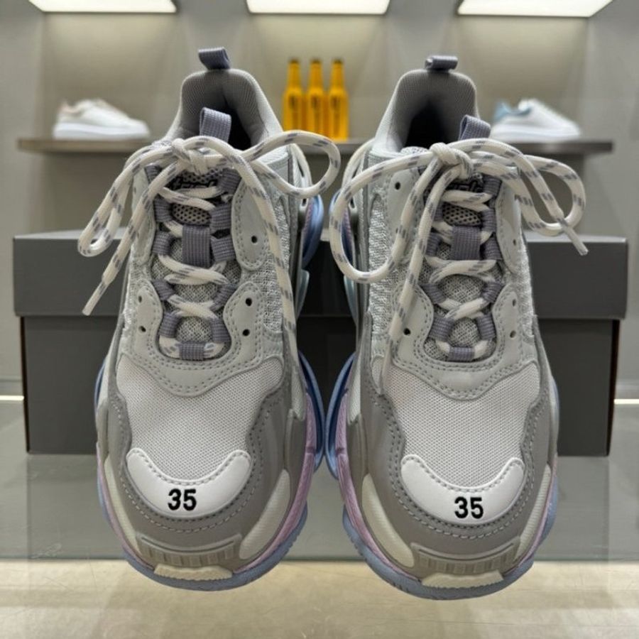 🎁母親節特價🎁Balenciaga 524039 女款 Triple S 老爹運動鞋 馬卡龍配色 EU 35/36/37-9