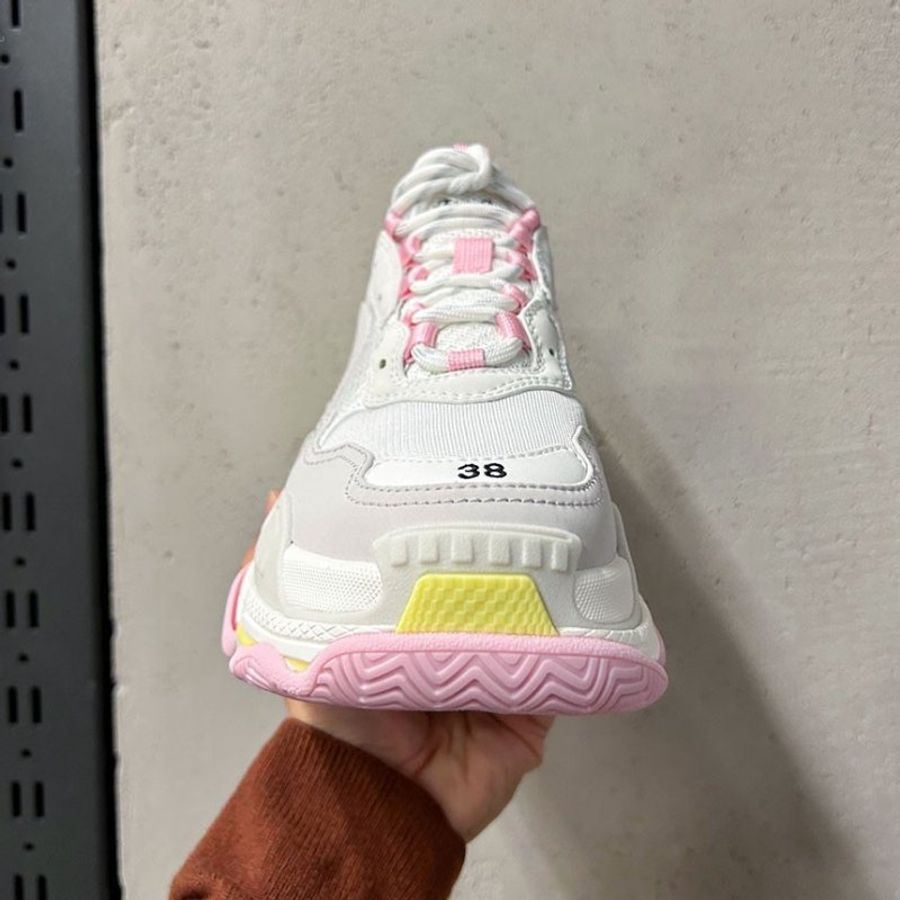 Balenciaga 524039 女款 Triple S 老爹運動鞋 雪酪配色 EU 36/37/38/40【促銷品】-4