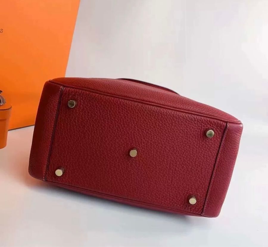 Hermes Lindy 26 GWH 石榴紅 金扣-4