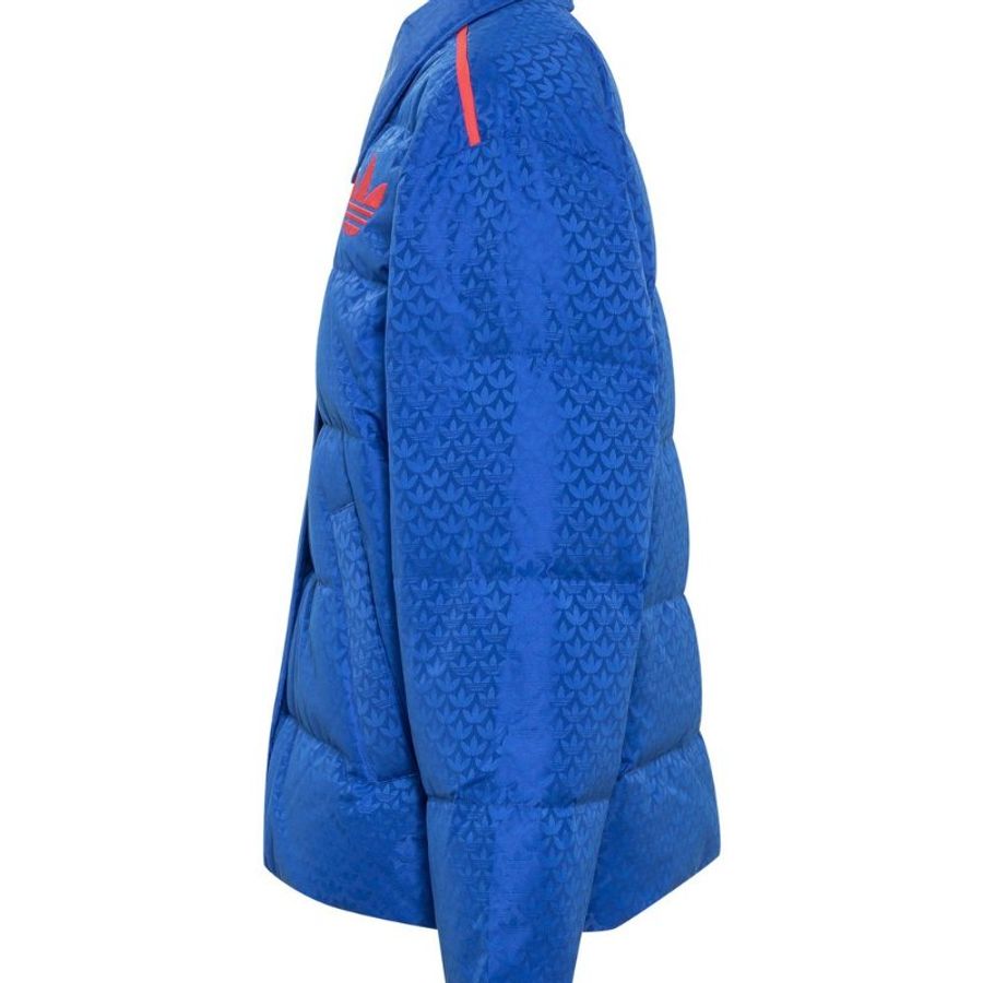 adidas 女款 Adicolor 70 年代字母圖案羽絨服 皇家藍 UK6/8/10/12/14/16 【促銷品】-10