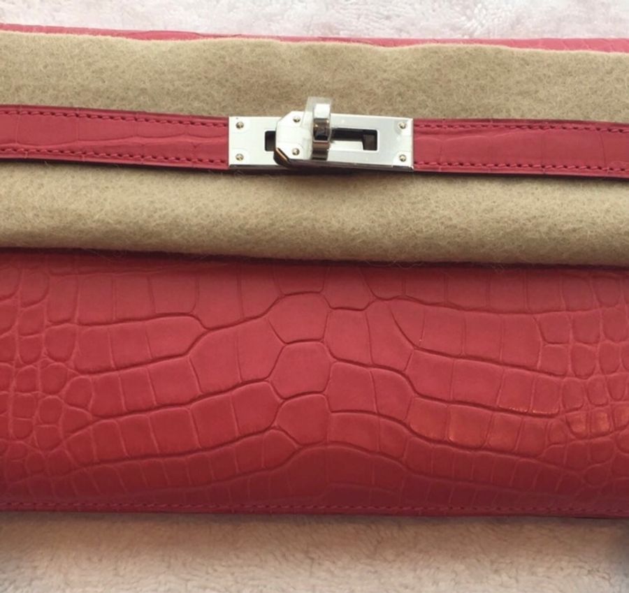 Hermes 全新專門店購入鱷魚皮 Kelly 銀包-0