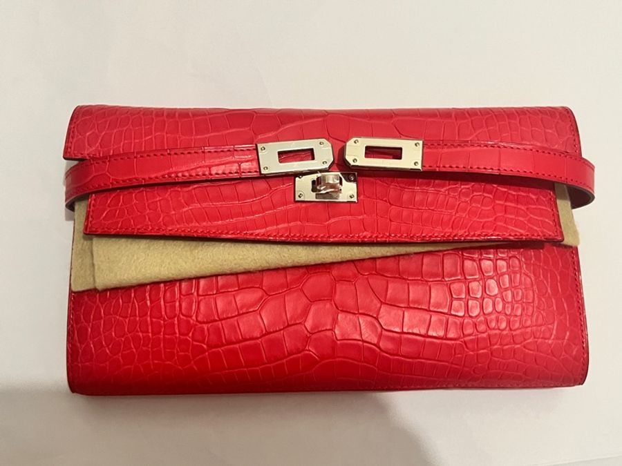 Hermes 全新專門店購入鱷魚皮 Kelly 銀包-3