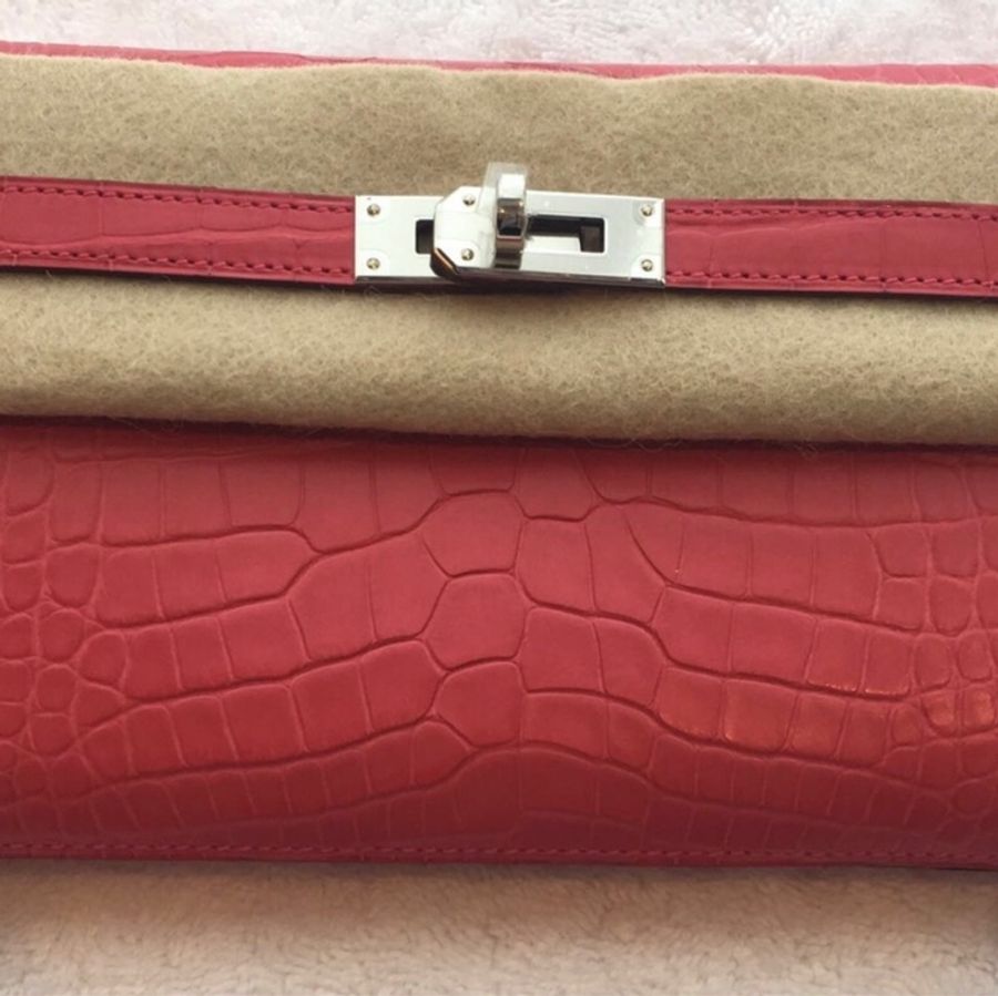 Hermes 全新專門店購入鱷魚皮 Kelly 銀包-5