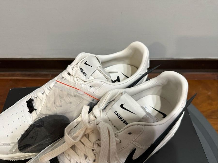 Nike x AMBUSH 正品全新白鞋黑勾款 US10.5-1
