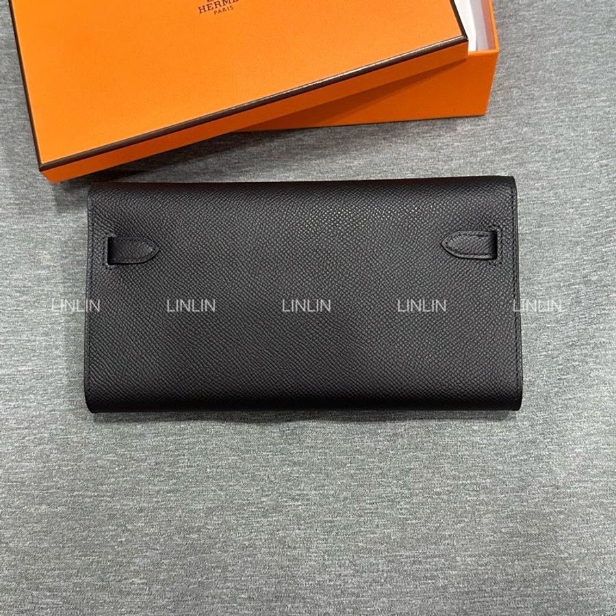 Hermes Kelly to go 黑色金釦-6