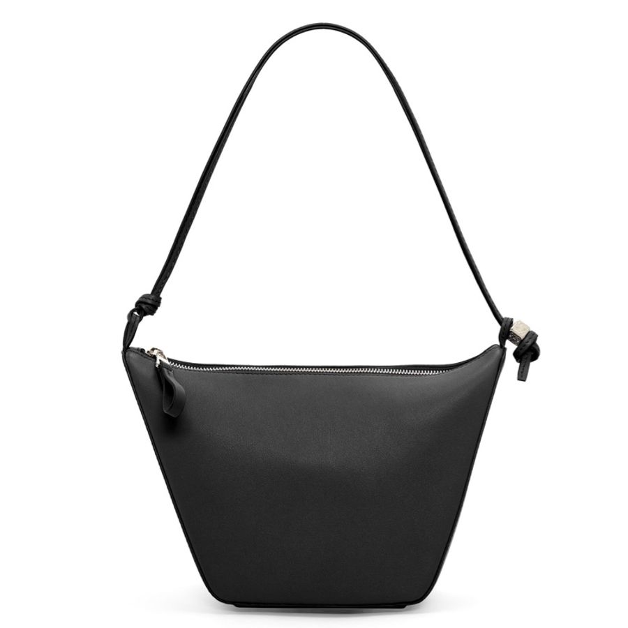 LOEWE 羅威 Mini Hammock Hobo 經典小牛皮 黑色-4