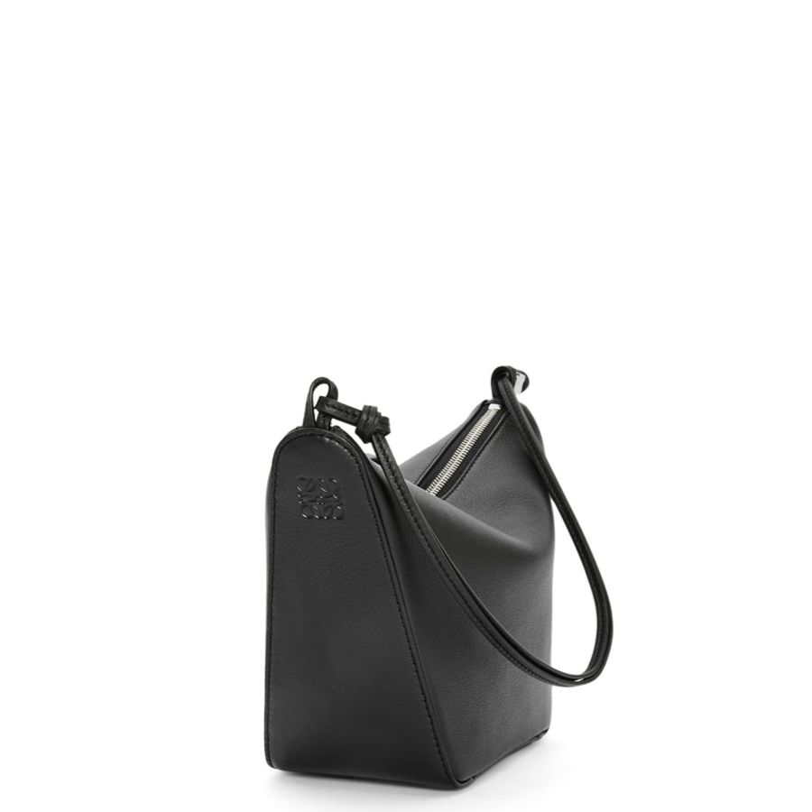 LOEWE 羅威 Mini Hammock Hobo 經典小牛皮 黑色-5