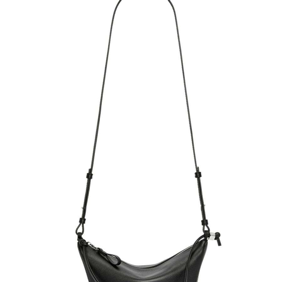 LOEWE 羅威 Mini Hammock Hobo 經典小牛皮 黑色-7