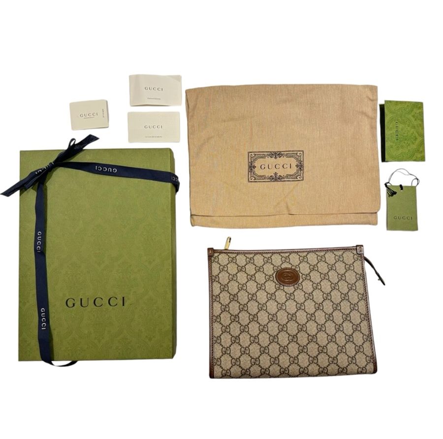 ✨✨ Gucci經典 Supreme 系列 手拿包/洗漱包 ✨✨-0