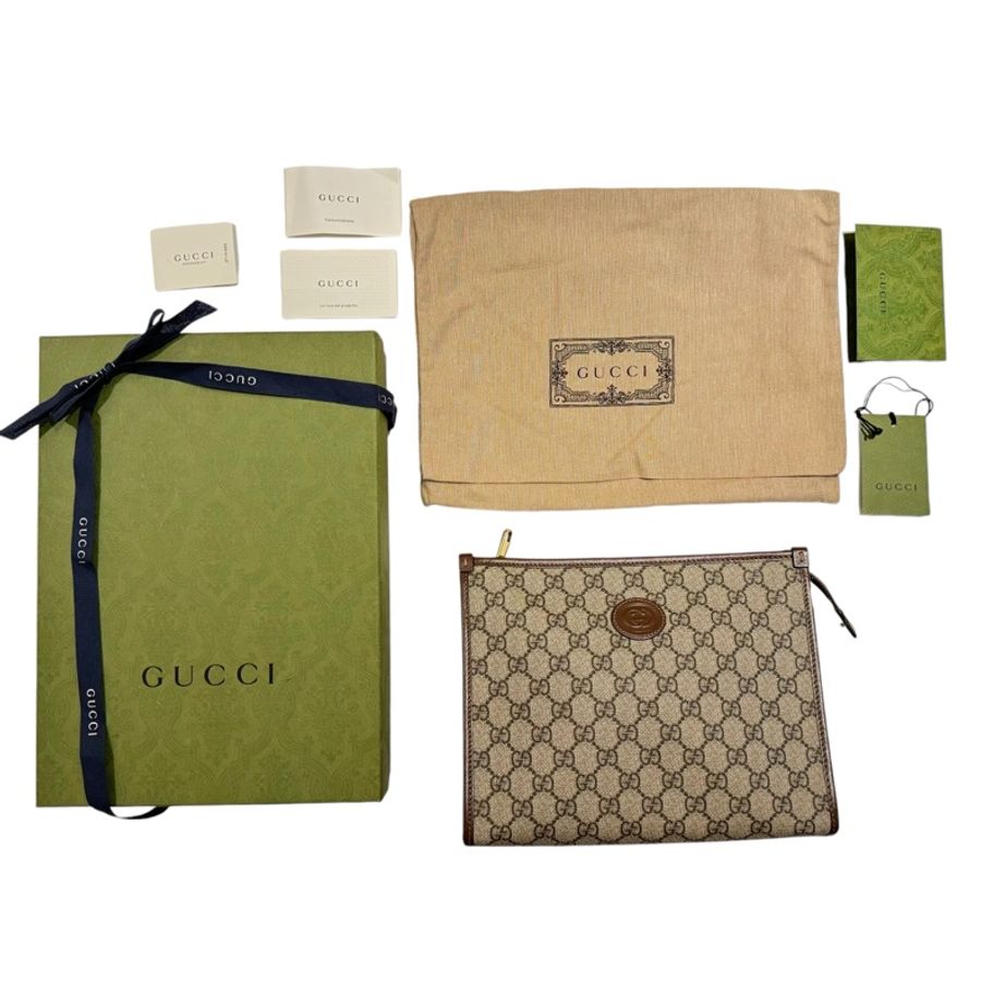 ✨✨ Gucci經典 Supreme 系列 手拿包/洗漱包 ✨✨-10