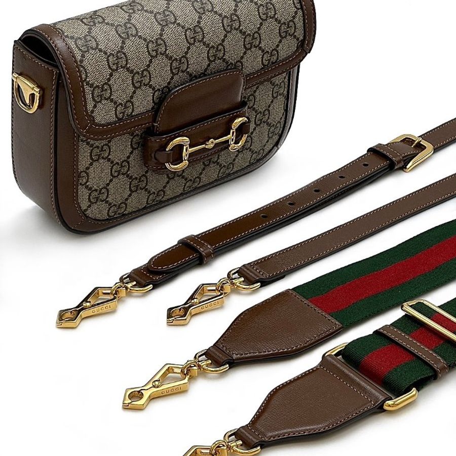 【二手商品】GUCCI Horsebit 1955 馬銜釦馬鞍包 - 棕-8
