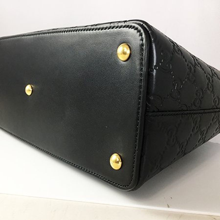 GUCCI 黑色牛皮壓紋 兩用包 409534-3
