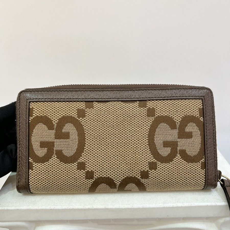 GUCCI竹節大G Logo 拉鍊長夾-1
